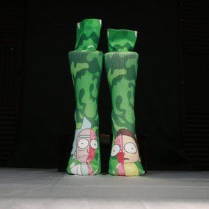 Rick & Morty Crew Socks New